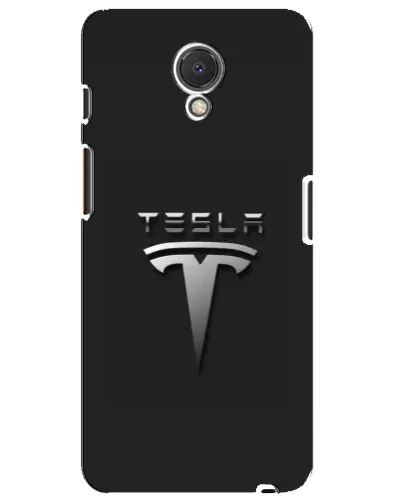 Чехол для Meizu M6s с картинкой «Стальной логотип Tesla»