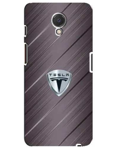 Чехол для Meizu M6s с картинкой «Металлическая текстура Tesla»