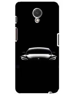 Чехол для Meizu M6s с картинкой «Фары Tesla Night»