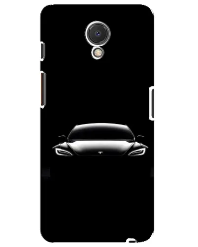 Чехол для Meizu M6s с картинкой «Фары Tesla Night»