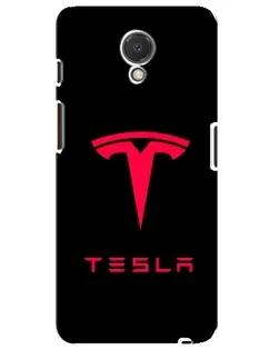 Чехол для Meizu M6s с картинкой «Tesla Red Logo»