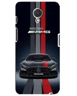 Чехол для Meizu M6s с картинкой «Mercedes — белый карбон»