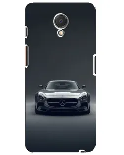 Чехол для Meizu M6s с картинкой «Mercedes на черном»