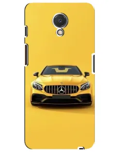 Чехол для Meizu M6s с картинкой «Желтый Mercedes GT»