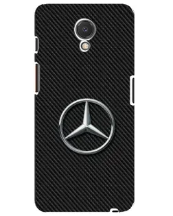 Чехол для Meizu M6s с картинкой «Карбоновый Mercedes стиль»