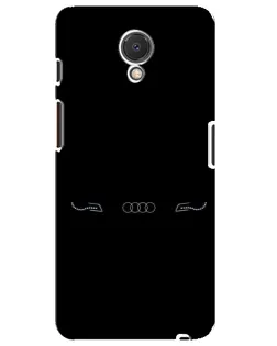Чехол для Meizu M6s с картинкой «Audi — световой подпись»