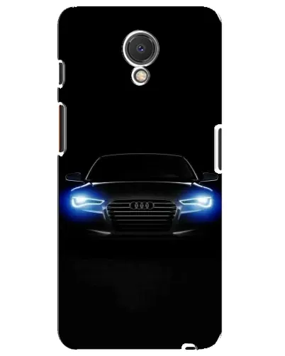 Чехол для Meizu M6s с картинкой «Audi в неоне»