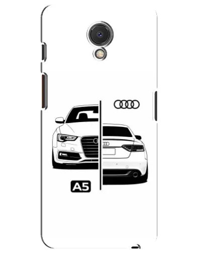 Чехол для Meizu M6s с картинкой «Audi — контрастный дизайн»
