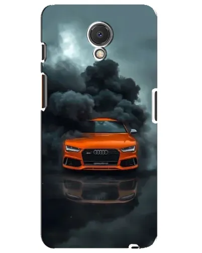 Чехол для Meizu M6s с картинкой «Audi в облаках дыма»