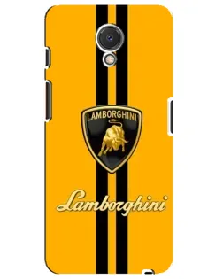 Чехол для Meizu M6s с картинкой «Lamborghini Stripe желтый»