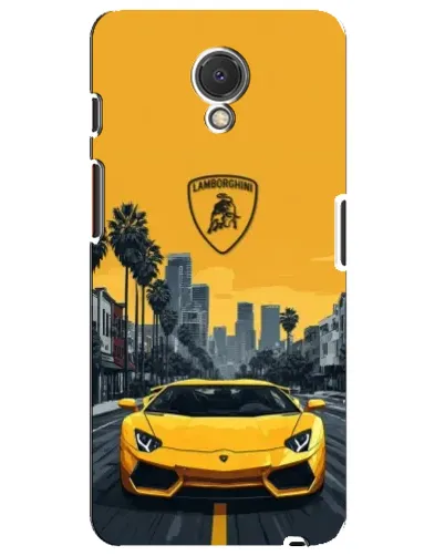 Чехол для Meizu M6s с картинкой «Желтый Lamborghini город» Чехол для Meizu M6s с картинкой «Желтый Lamborghini город»