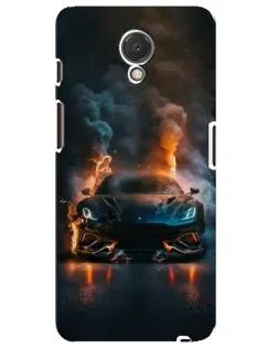 Чехол для Meizu M6s с картинкой «Lamborghini дымная эстетика»