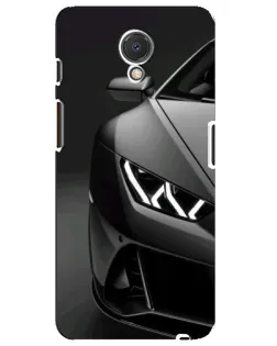 Чехол для Meizu M6s с картинкой «Lamborghini фары детализация»