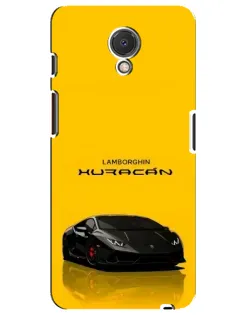 Чехол для Meizu M6s с картинкой «Lamborghini Huracan черный»