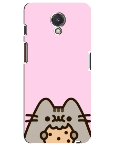 Чехол для Meizu M6s с картинкой «Pusheen и печенье»