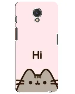 Чехол для Meizu M6s с картинкой «Пушин говорит Hi» Чехол для Meizu M6s с картинкой «Пушин говорит Hi»