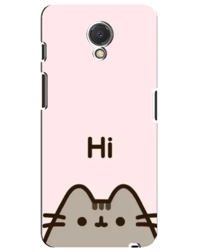 Чехол для Meizu M6s с картинкой «Пушин говорит Hi»