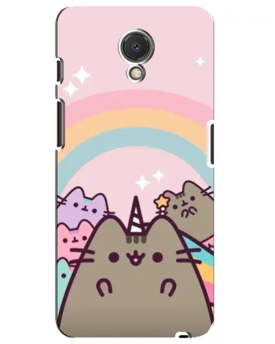 Чехол для Meizu M6s с картинкой «Единорог Pusheen»