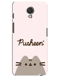 Чехол для Meizu M6s с картинкой «Pusheen логотип» Чехол для Meizu M6s с картинкой «Pusheen логотип»