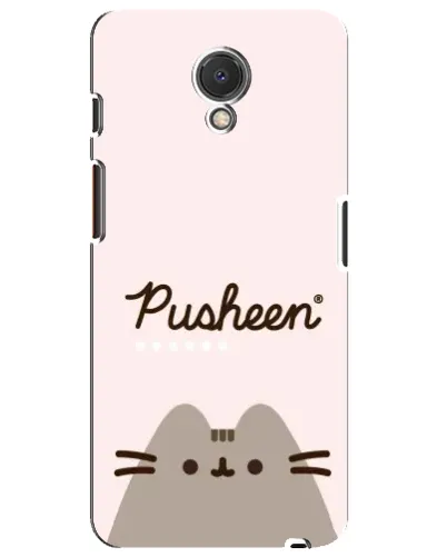Чехол для Meizu M6s с картинкой «Pusheen логотип»