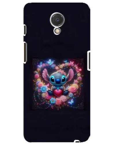 Чехол для Meizu M6s с картинкой «Stitch в цветах»