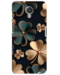 Чехол для Meizu M6s с картинкой «Клевер в золоте»
