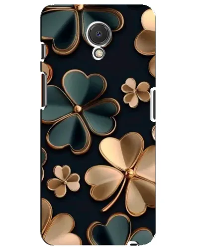 Чехол для Meizu M6s с картинкой «Клевер в золоте»