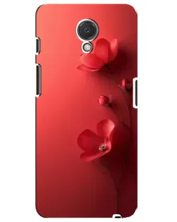 Чехол для Meizu M6s с картинкой «Маковые соцветия»