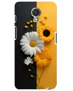 Чехол для Meizu M6s с картинкой «Подсолнух и ромашка»