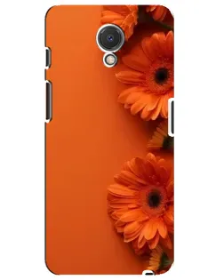 Чехол для Meizu M6s с картинкой «Оранжевые герберы»
