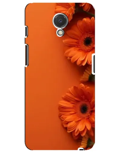 Чехол для Meizu M6s с картинкой «Оранжевые герберы»