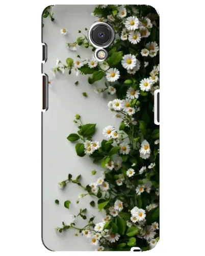 Чехол для Meizu M6s с картинкой «Ветка мелких белых цветов»