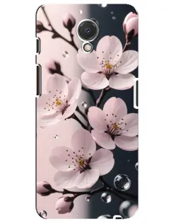 Чехол для Meizu M6s с картинкой «Нежная сакура и капли»
