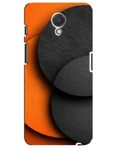 Чехол для Meizu M6s с картинкой «Геометрия оранжевых кругов»