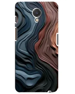 Чехол для Meizu M6s с картинкой «Цветные волны каньона»