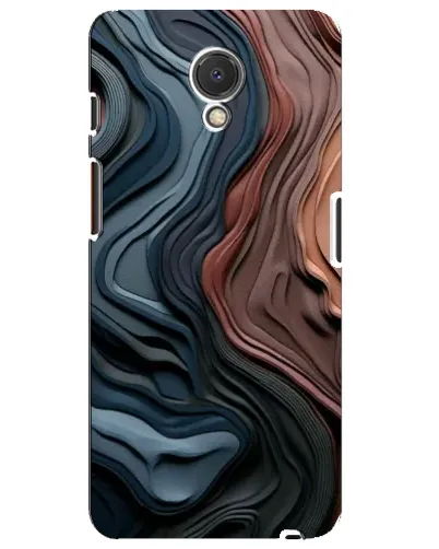 Чехол для Meizu M6s с картинкой «Цветные волны каньона»