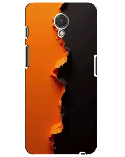 Чехол для Meizu M6s с картинкой «Оранжевый разлом»