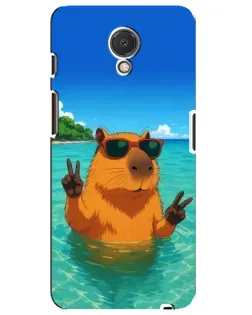 Чехол для Meizu M6s с картинкой «Морская капибара»