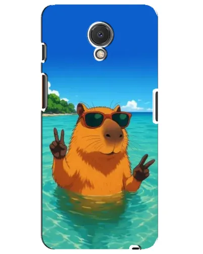 Чехол для Meizu M6s с картинкой «Морская капибара»
