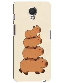 Чехол для Meizu M6s с картинкой «Башня из капибар»