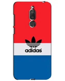 Чехол для Meizu M6T (Meilan 6T) с картинкой «Ретро блоки Adidas»