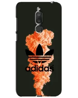 Чехол для Meizu M6T (Meilan 6T) с картинкой «Оранжевый дым Adidas»
