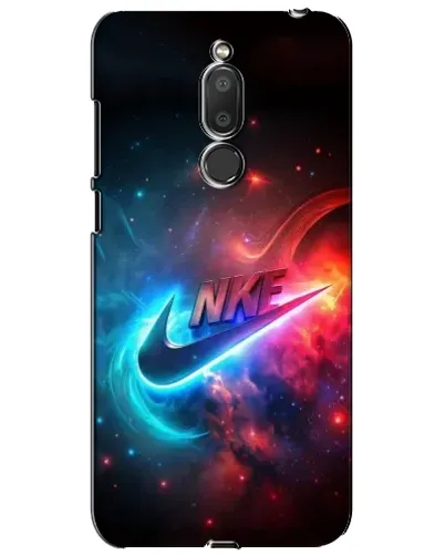 Чехол для Meizu M6T (Meilan 6T) с картинкой «Огненный логотип Nike»