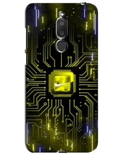 Чехол для Meizu M6T (Meilan 6T) с картинкой «Nike — золотая искра»