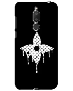 Чехол для Meizu M6T (Meilan 6T) с картинкой «Цветочная монограмма»