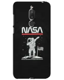 Чехол для Meizu M6T (Meilan 6T) с картинкой «NASA — шагаем по Луне»