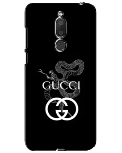 Чехол для Meizu M6T (Meilan 6T) с картинкой «Gucci — серебряная змея»