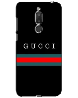 Чехол для Meizu M6T (Meilan 6T) с картинкой «Gucci — красный пояс»