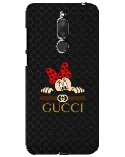 Чехол для Meizu M6T (Meilan 6T) с картинкой «Минни Маус Gucci — черный»