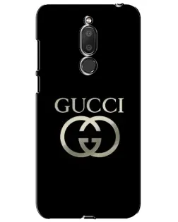 Чохол для Meizu M6T (Meilan 6T) з картинкою «Gucci — золото на чорному»